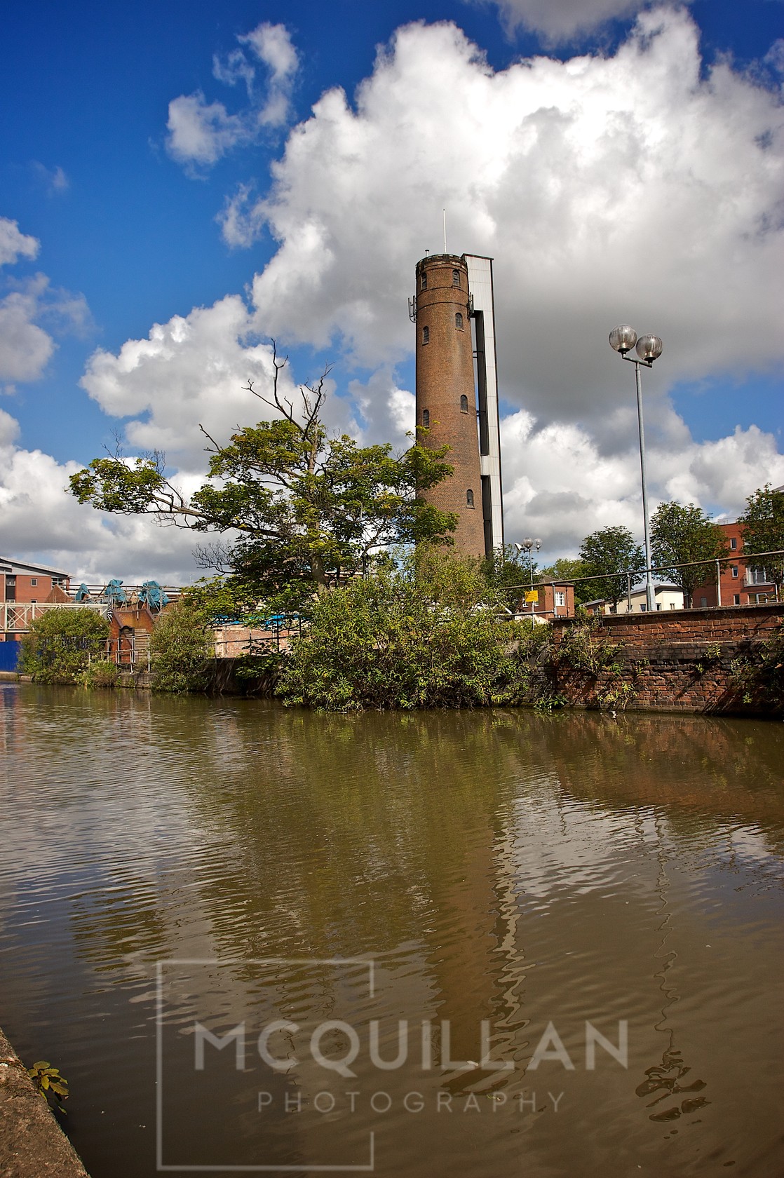 Shot tower 
 Keywords: Shot tower,Canal,chester,reflection