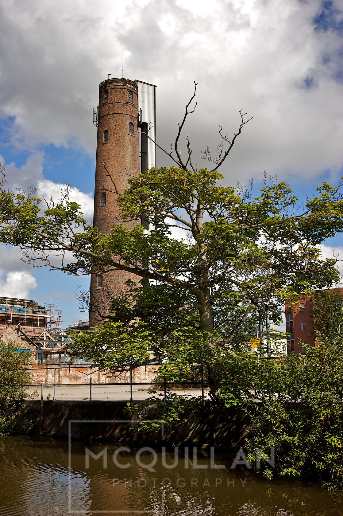 The Shot tower 
 Keywords: Shottower,shot, tower,Chester,blues,skies