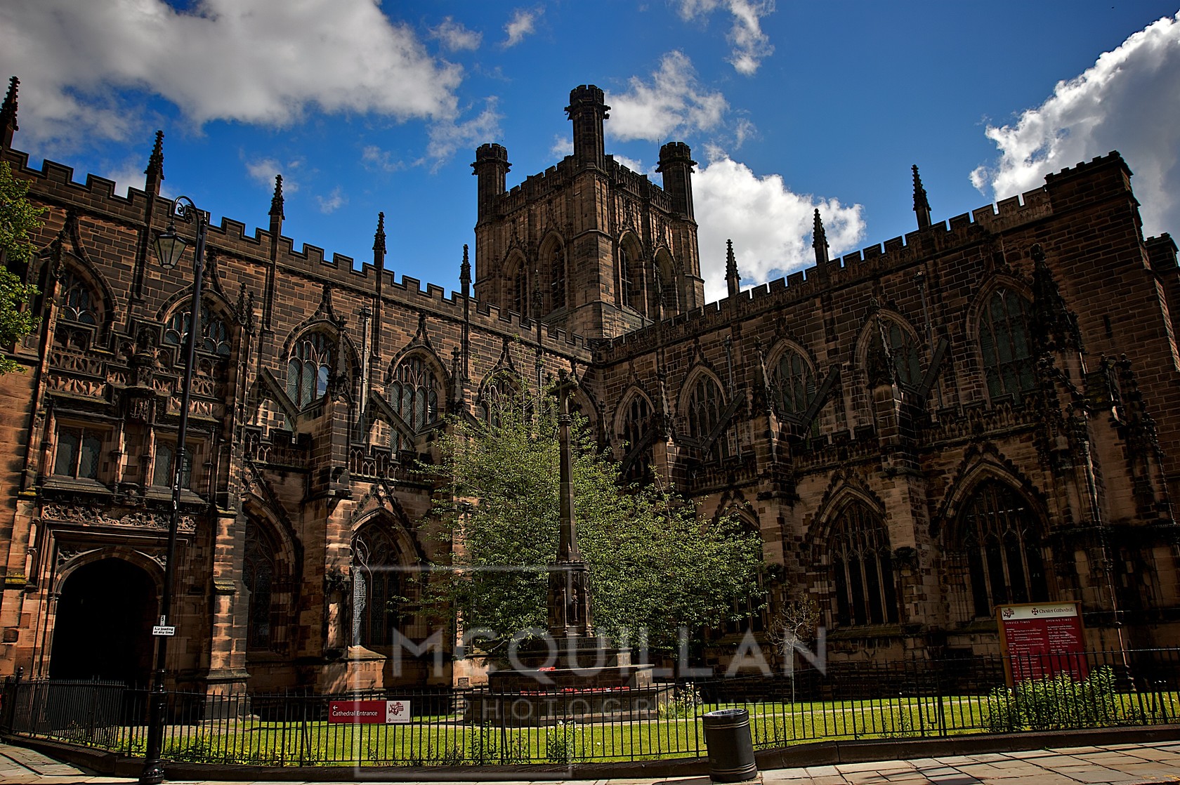 Cathedral 
 Keywords: Chester ,Cathedral,Blue Skies,Cloud